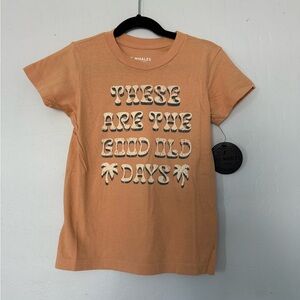 Tiny Whales vintage orange Tee 4T